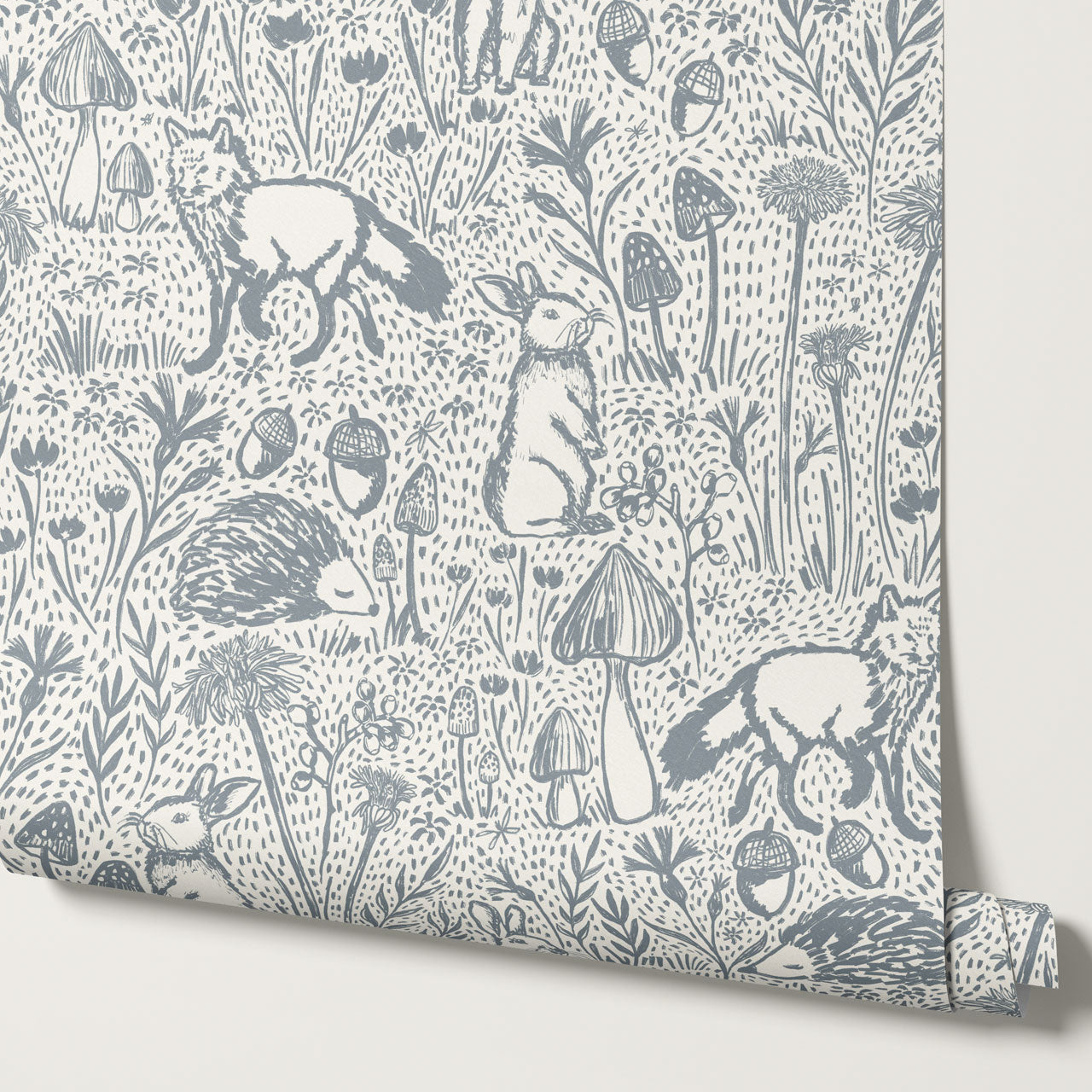 Meadow Woods Of Whimsy Slate Wallpaper