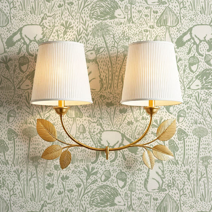 Meadow Woods Of Whimsy Sage Wallpaper