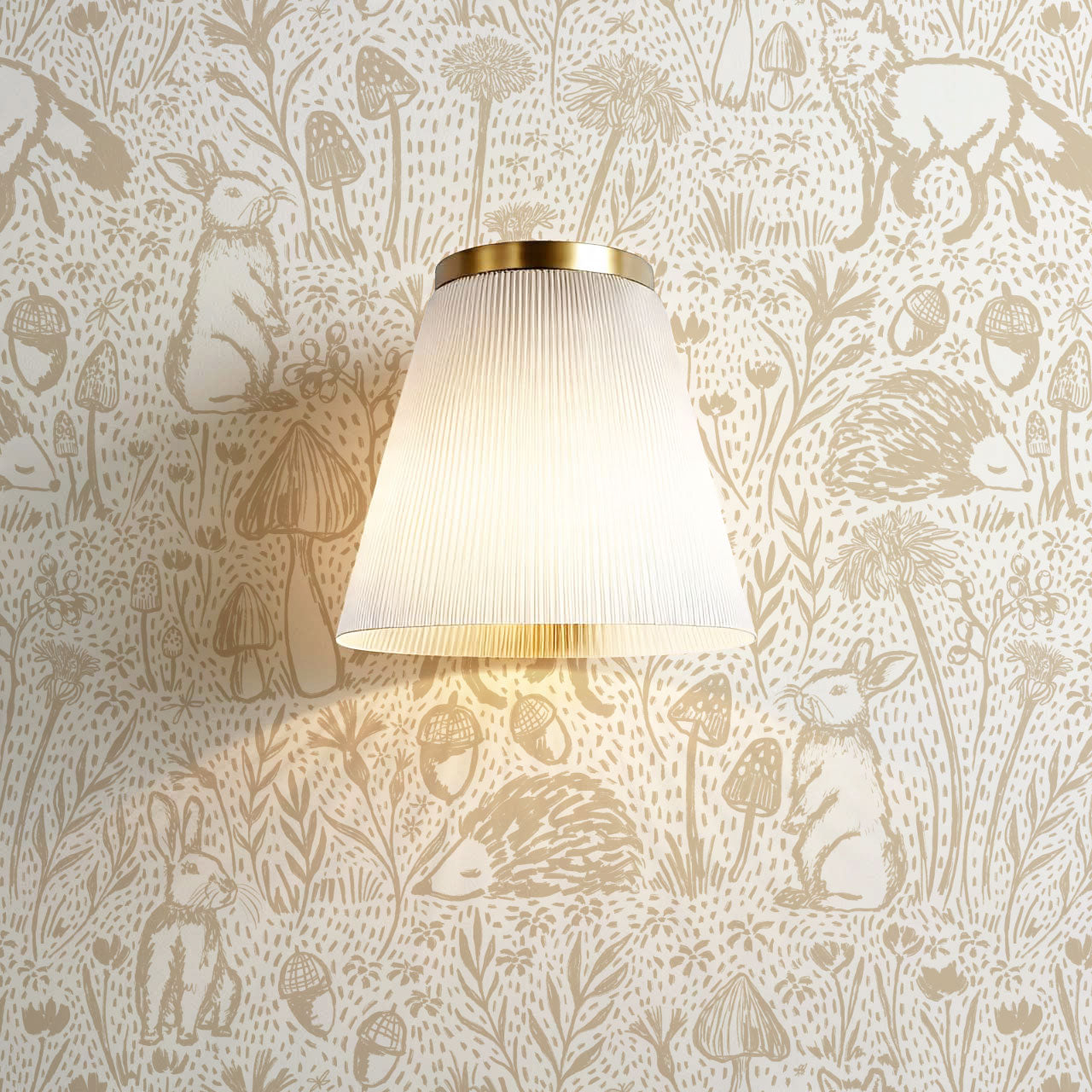 Meadow Woods Of Whimsy Beige Wallpaper