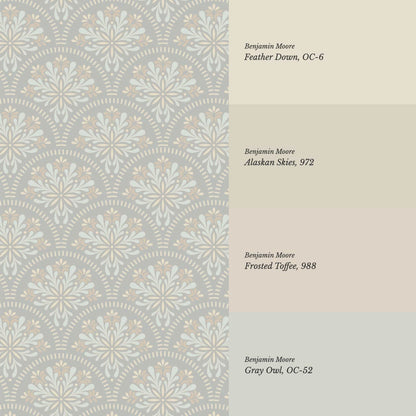 Meeri Boho Mandala Gray Wallpaper