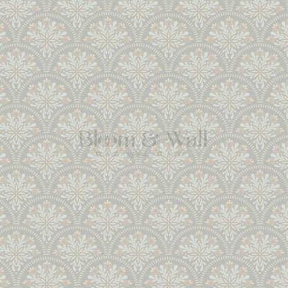Meeri Boho Mandala Gray Wallpaper