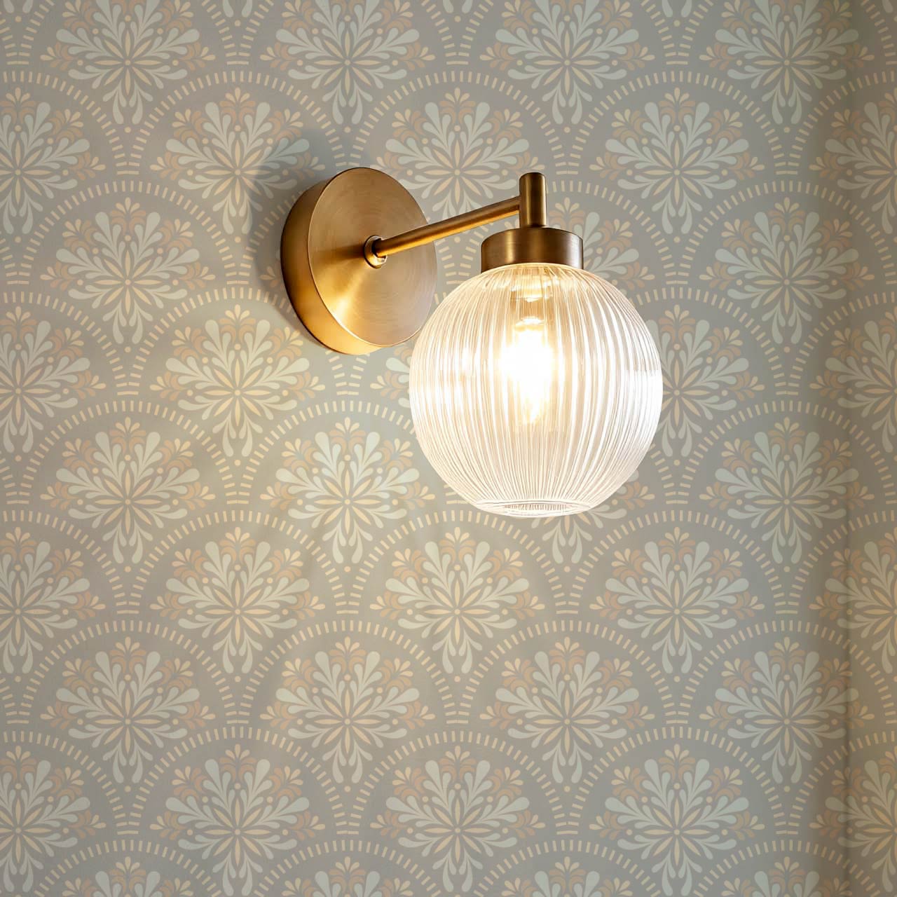Meeri Boho Mandala Gray Wallpaper