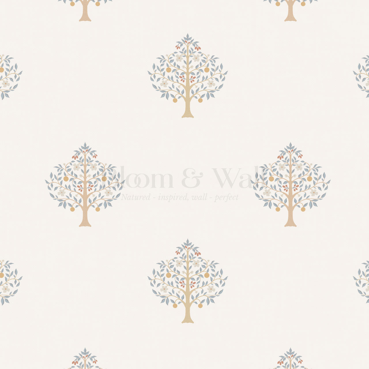 Melany Serene Grove Cream Wallpaper