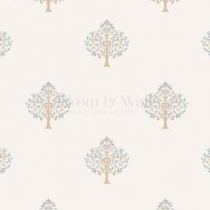 Melany Serene Grove Cream Wallpaper