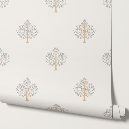 Melany Serene Grove Cream Wallpaper