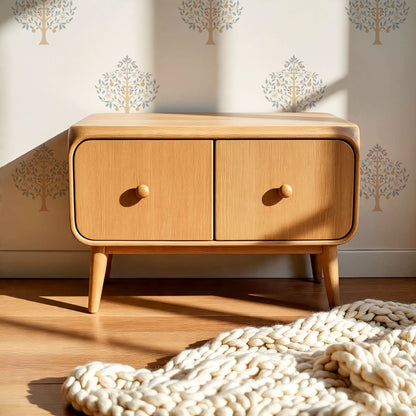 Melany Serene Grove Cream Wallpaper