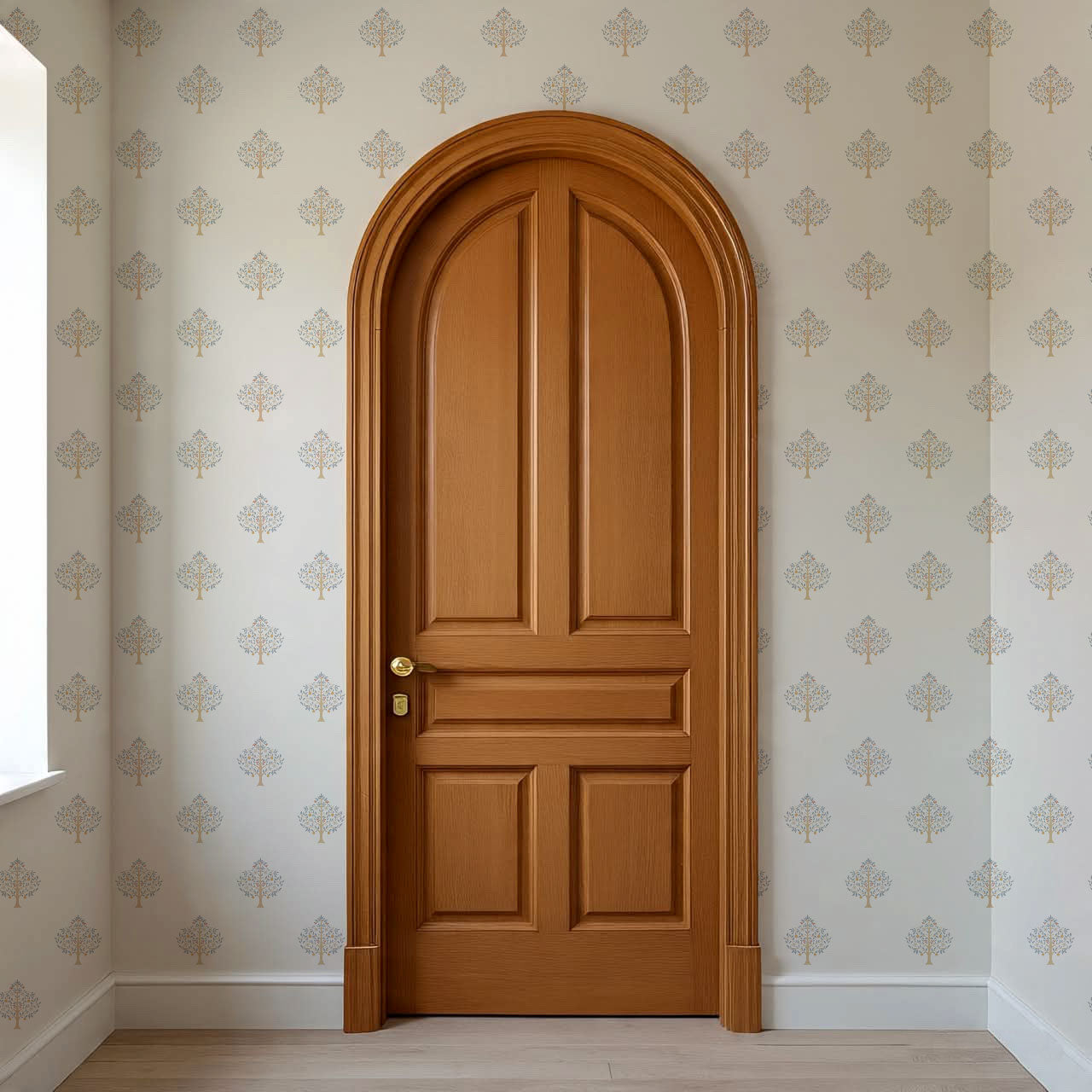 Melany Serene Grove Cream Wallpaper