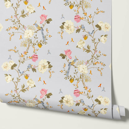 Melisandre Chinoiserie Sky Spring Wallpaper