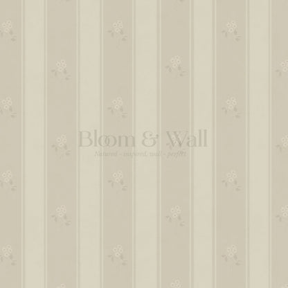 Melody Cottage Path Cream Wallpaper