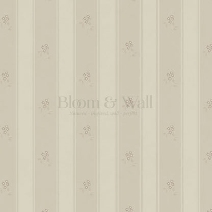 Melody Cottage Path Stone Blue Wallpaper