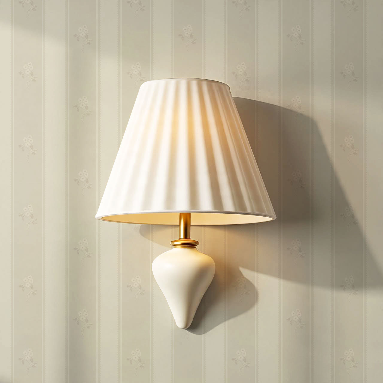 Melody Cottage Path Cream Wallpaper