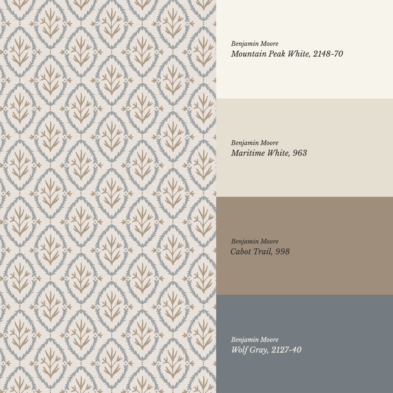 Merveille Garden Brown Wallpaper