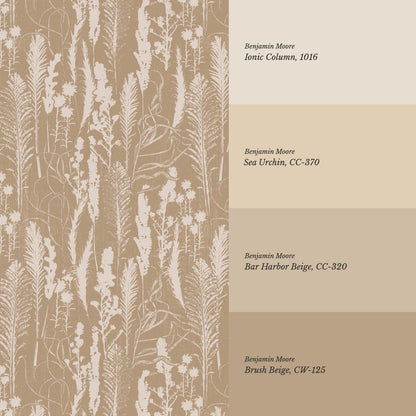 Michelle Fern Meadow Beige Wallpaper