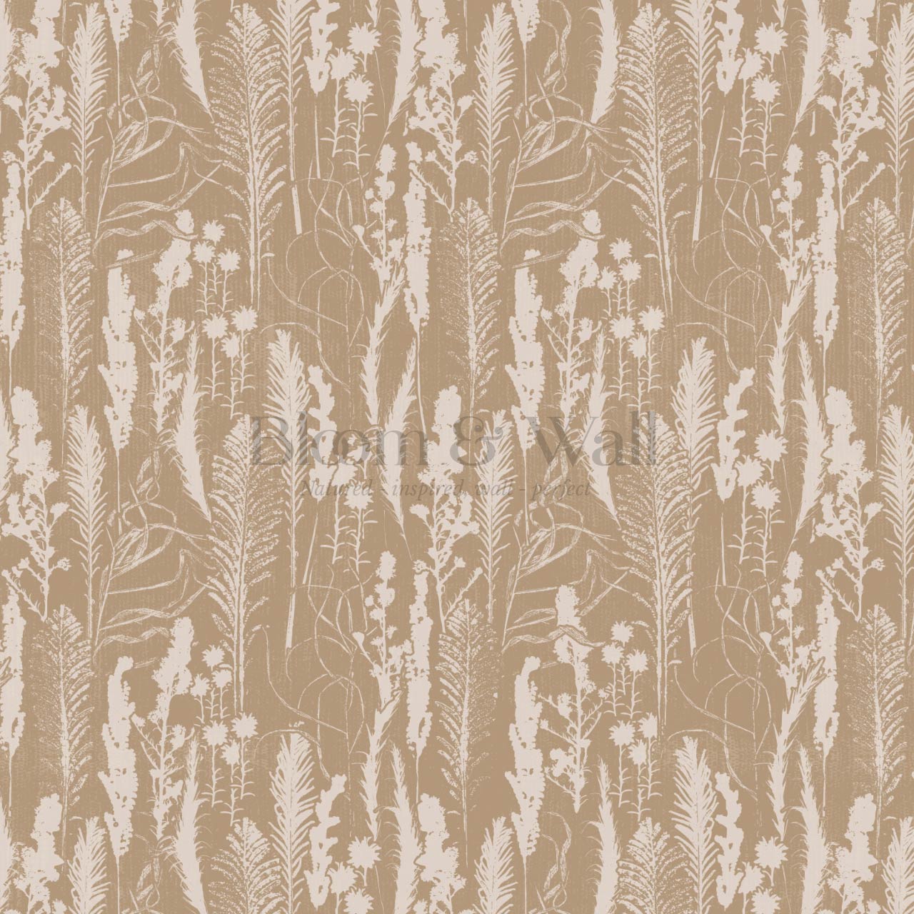 Michelle Fern Meadow Beige Wallpaper