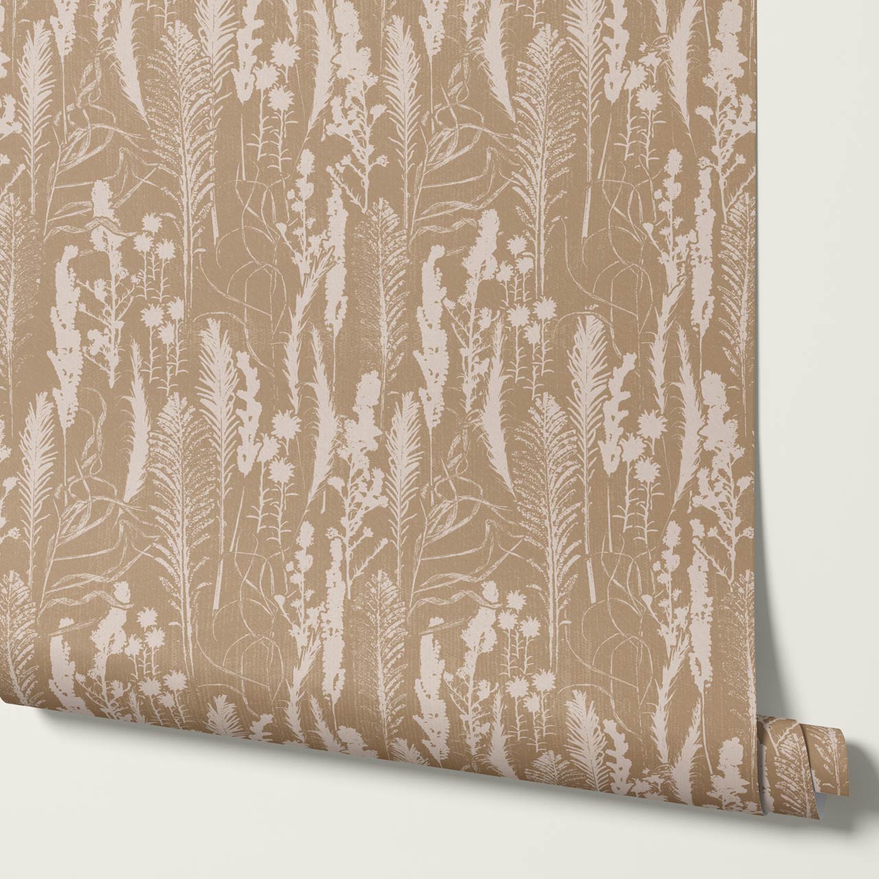 Michelle Fern Meadow Beige Wallpaper