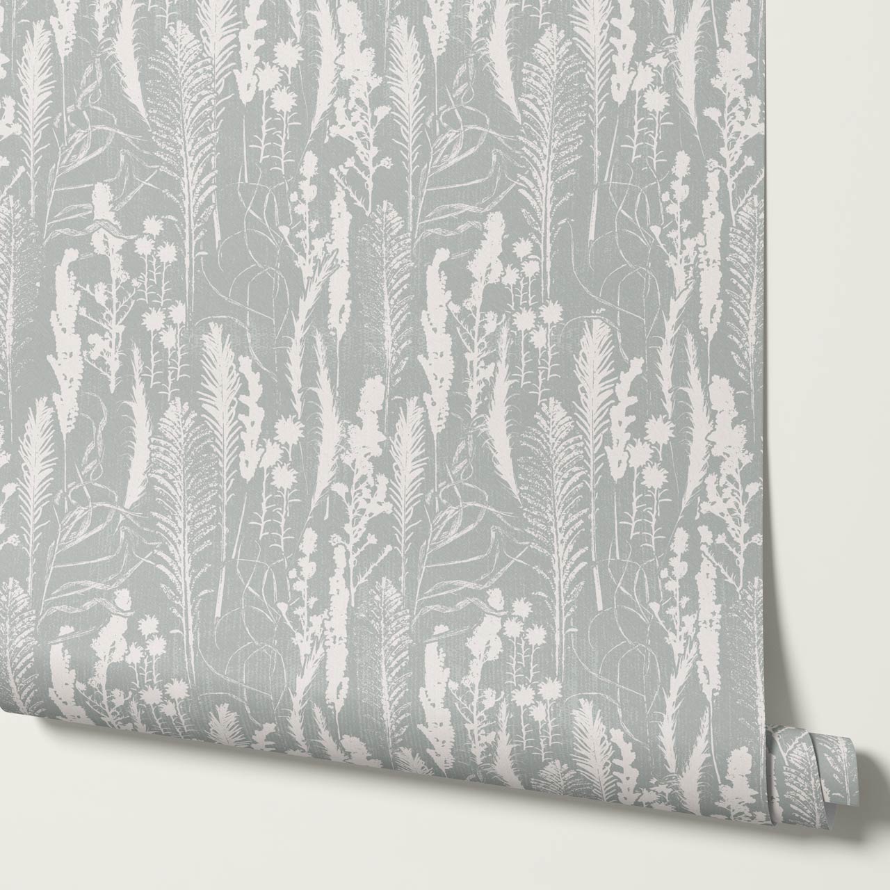 Michelle Fern Meadow Sea Glass Wallpaper