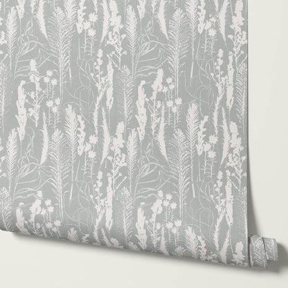 Michelle Fern Meadow Sea Glass Wallpaper