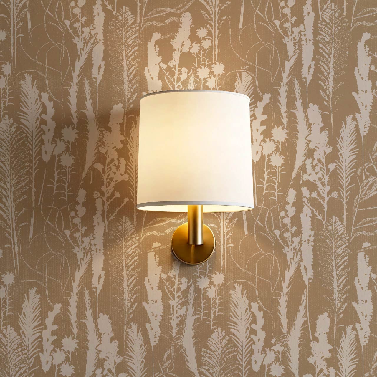 Michelle Fern Meadow Beige Wallpaper