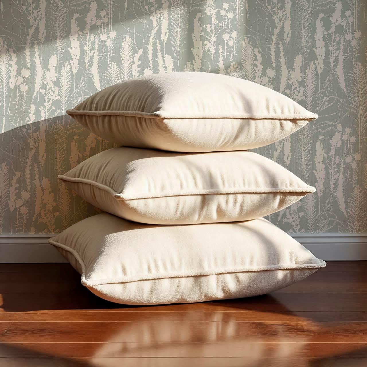 Michelle Fern Meadow Sea Glass Wallpaper