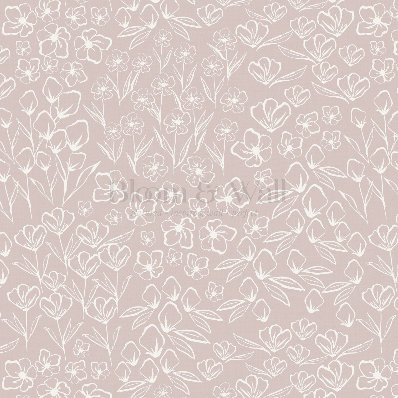 Millie Garden Dusty Pink Wallpaper