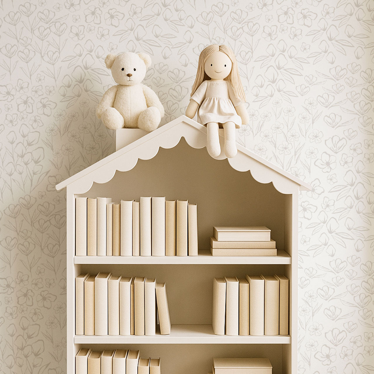 Millie Garden Ivory Wallpaper