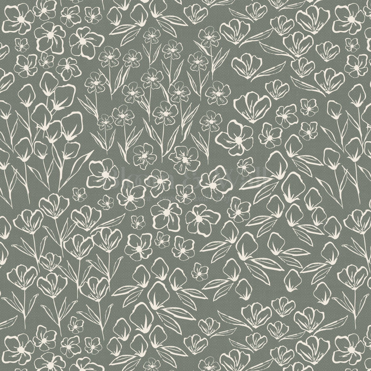 Millie Garden Sage Wallpaper