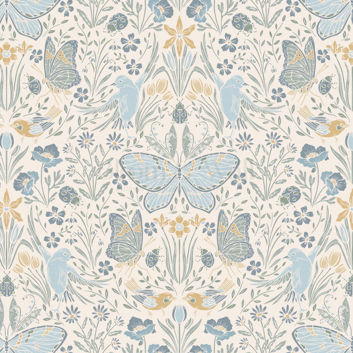 Millie Meadow Song Blue Wallpaper