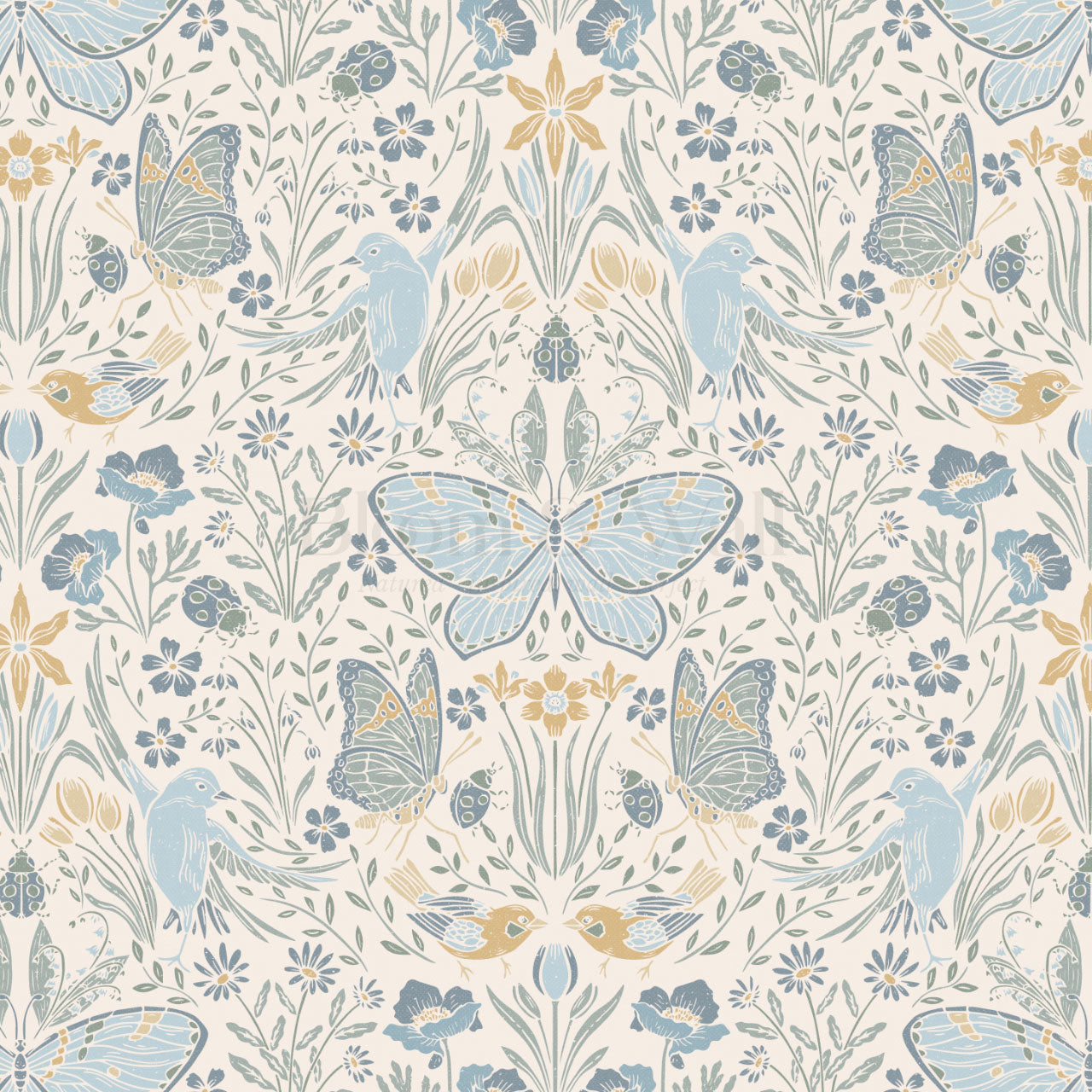 Millie Meadow Song Blue Wallpaper