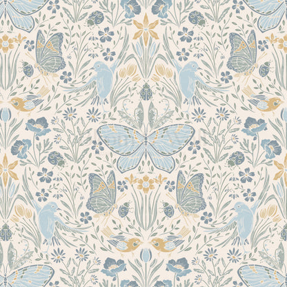 Millie Meadow Song Blue Wallpaper