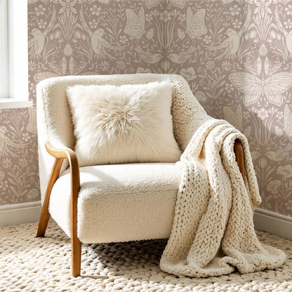 Millie Meadow Song Antique Rose Wallpaper