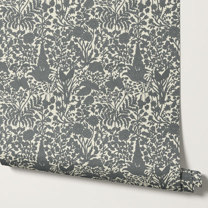 Montpellier Garden Slate Wallpaper