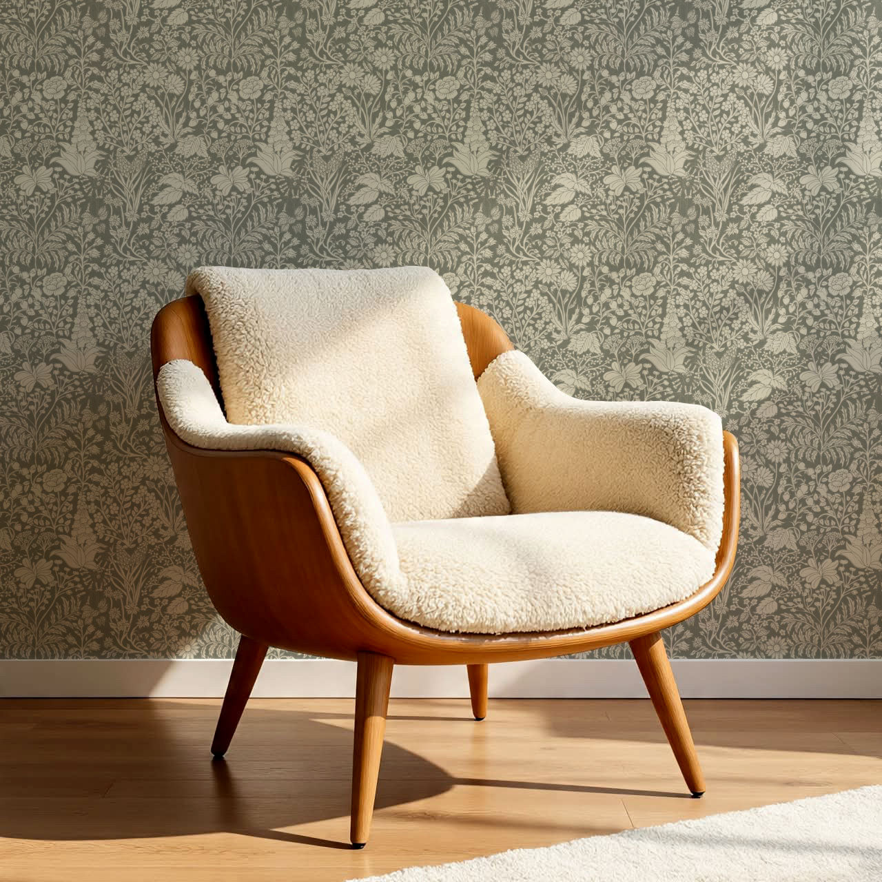 Montpellier Garden Sage Wallpaper