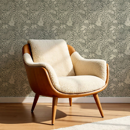 Montpellier Garden Sage Wallpaper