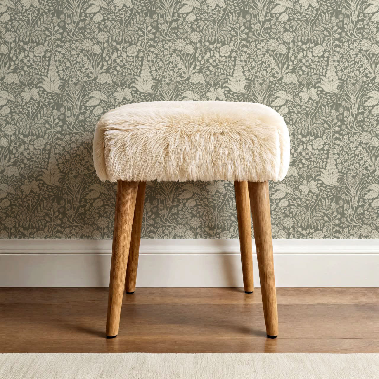 Montpellier Garden Sage Wallpaper