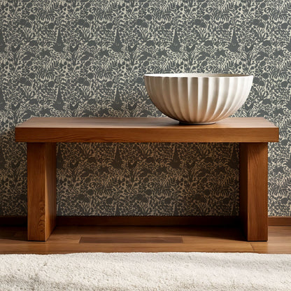 Montpellier Garden Slate Wallpaper