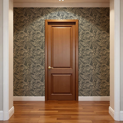 Montpellier Garden Slate Wallpaper