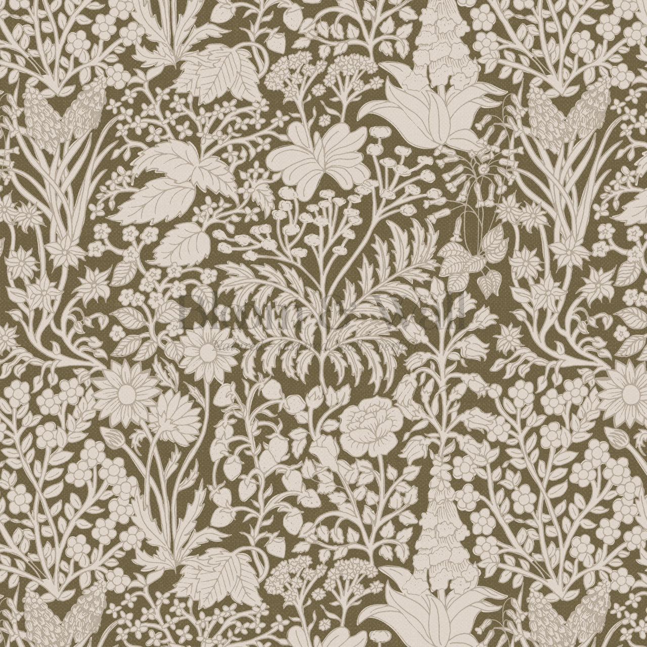 Montpellier Garden Moss Wallpaper
