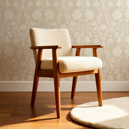 Moretta Wild Garden Tawny Cream Wallpaper