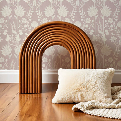 Moretta Wild Garden Soft Berry Bone Wallpaper