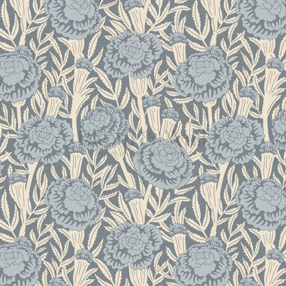 Mylle Garden Vintage Blue Wallpaper