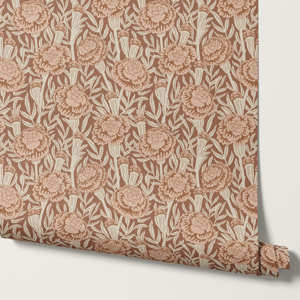 Mylle Garden Clay Rust Wallpaper