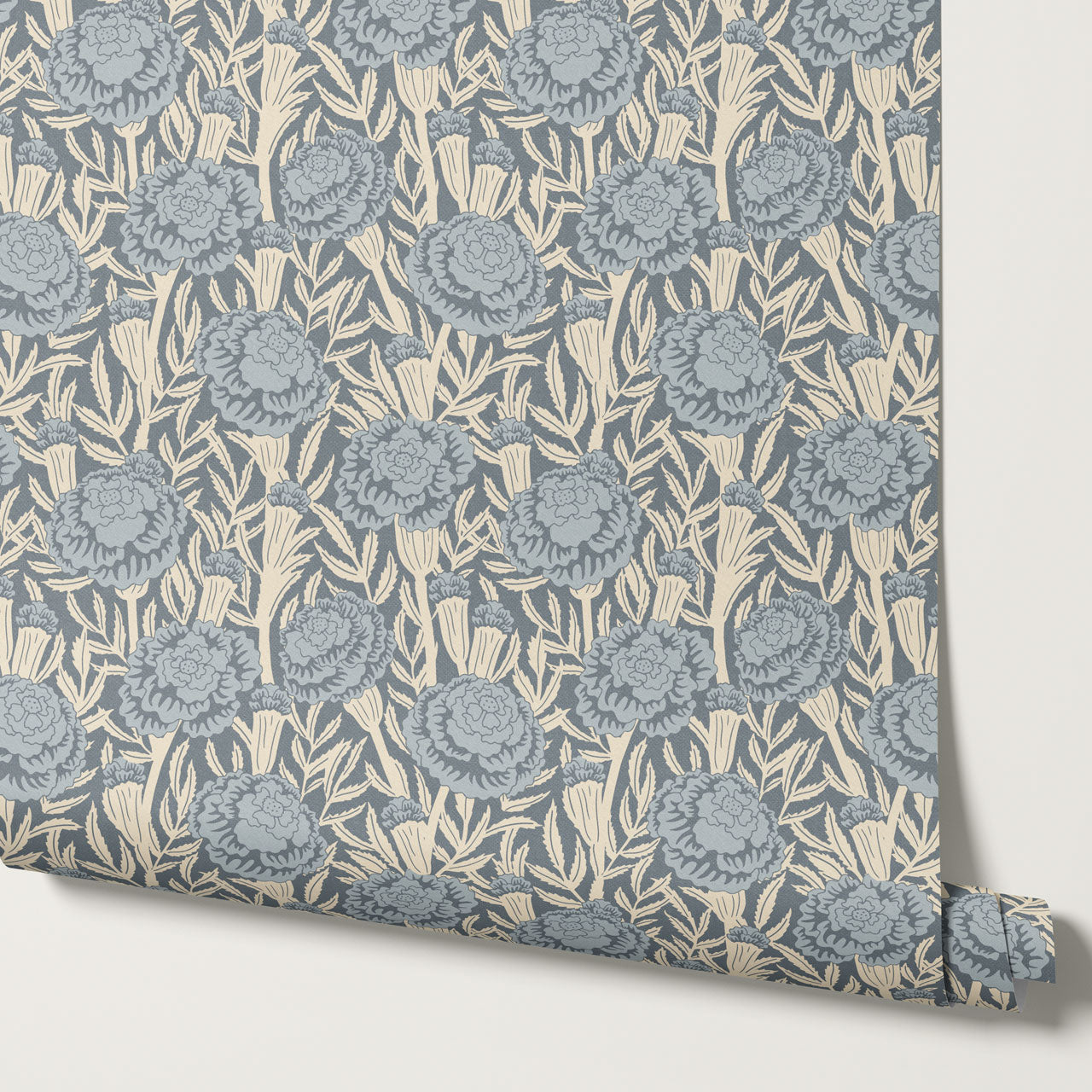 Mylle Garden Vintage Blue Wallpaper