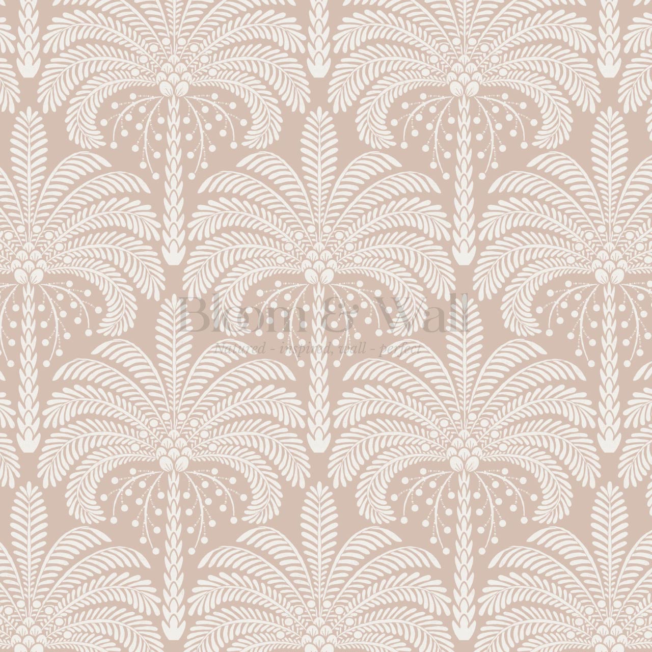 Nadia Large Retro Palms Pink Wallpaper