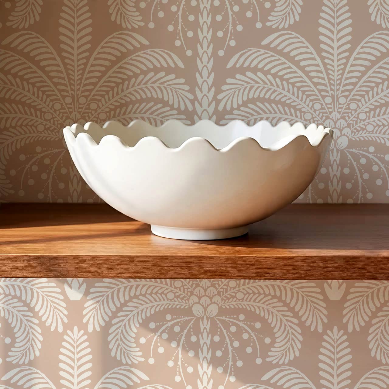 Nadia Large Retro Palms Pink Wallpaper