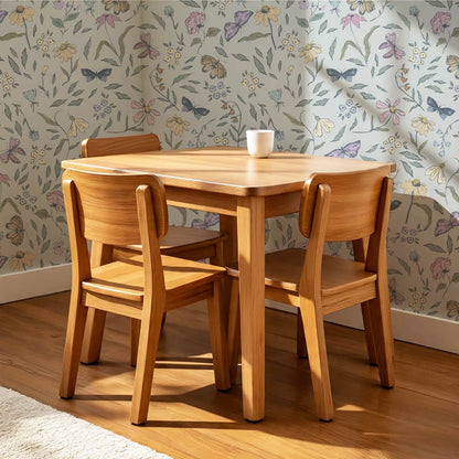 Nahia Butterfly Garden French Blue Plum Wallpaper