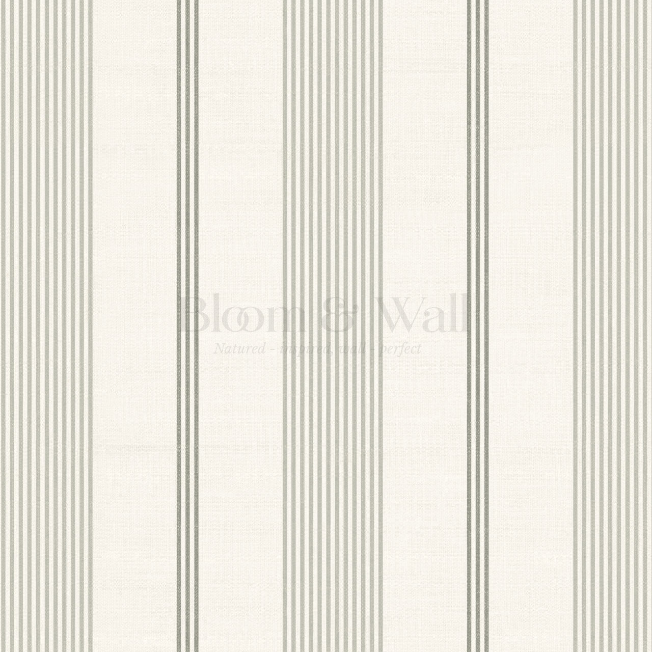 Naomi Tailor Stripes Sage Wallpaper