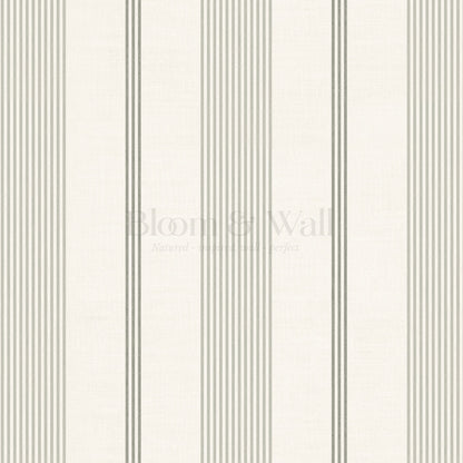 Naomi Tailor Stripes Sage Wallpaper