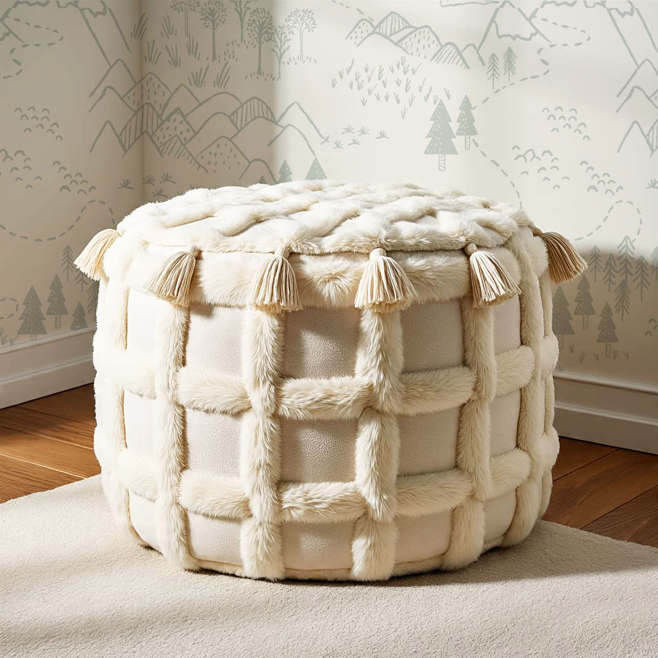 Blair Mountain Tops Cream Sea Salt Wallpaper