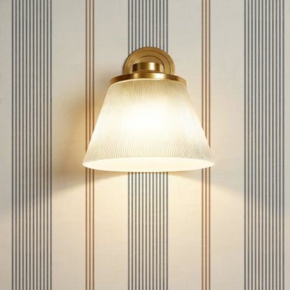 Naomi Tailor Stripes Slate Brown Wallpaper