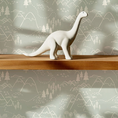 Blair Mountain Tops Sea Salt Wallpaper